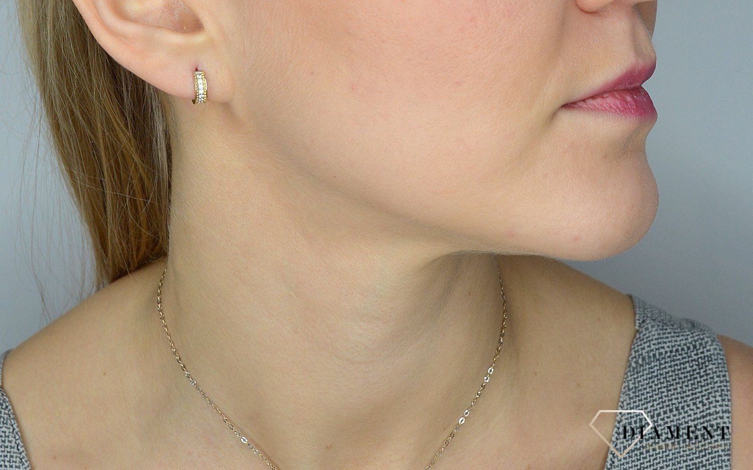 Złote kolczyki dla dziewczynki koła KL4818 ✓Kolczyki złote w Sklepie z Biżuterią zegarki-diament.pl✓.jpg